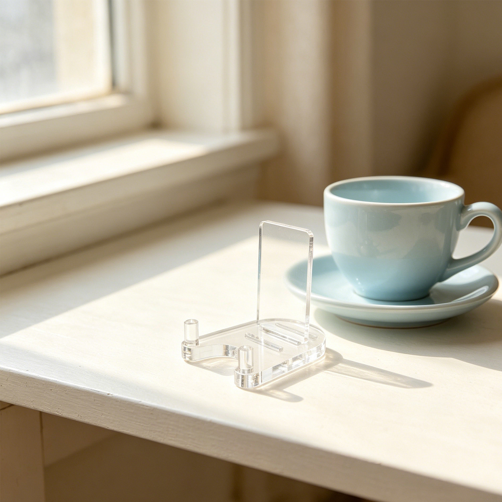 Clear Acrylic Book Stand Holder - Support de présentation de table en