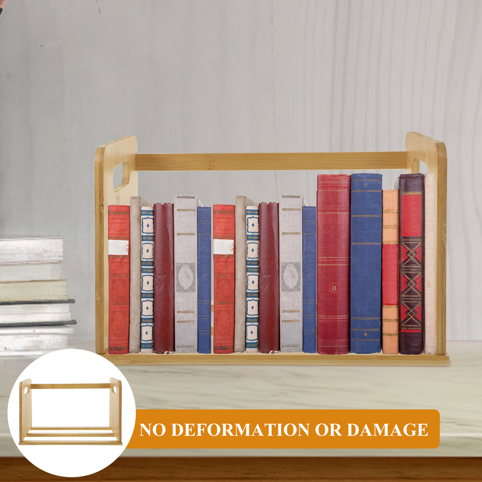 Magazines - Étagère de bureau en bois pour