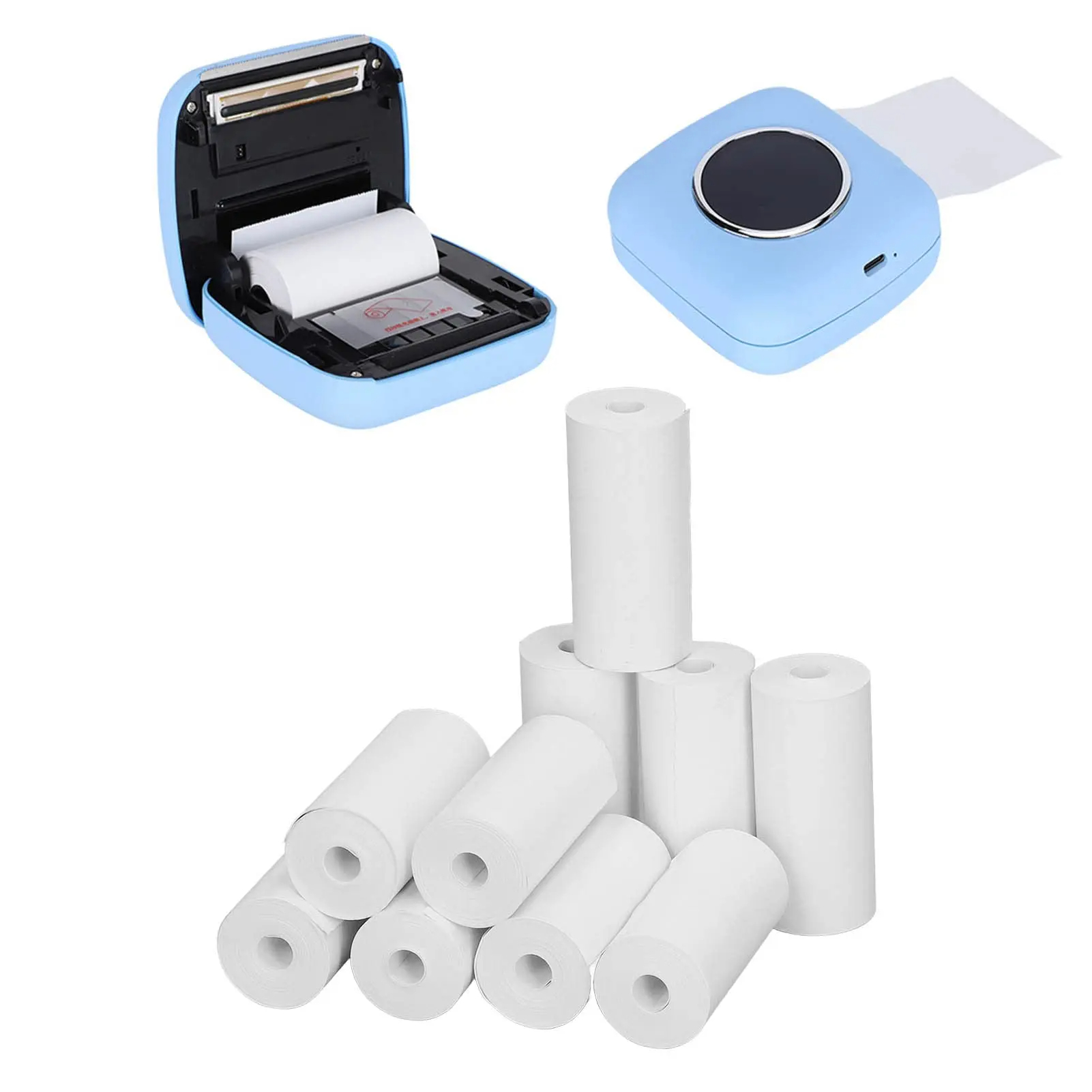 10 pièces Mini papier d'imprim - Mini Pocket Thermal Printer Paper Roll avis et prix