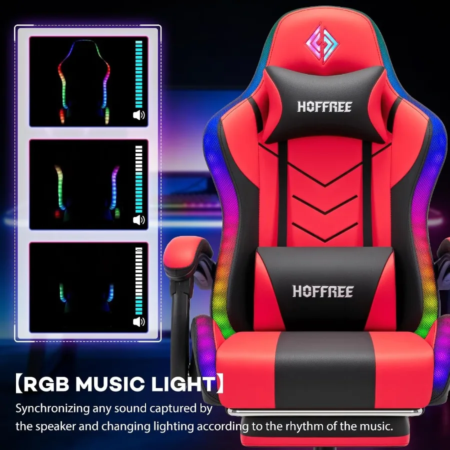 Chaise de jeu RGB avec haut-pa - Music avis et prix
