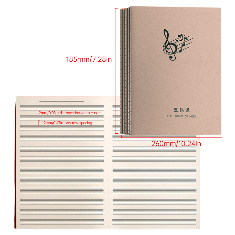 Carnet de pratique musicale 18 - Blank Sheet Music Notebook avis et prix