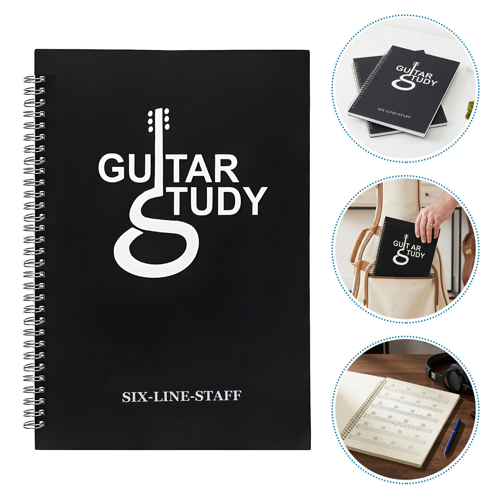 2 pièces, carnet de tablatures - Blank Sheet Music Notebook avis et prix