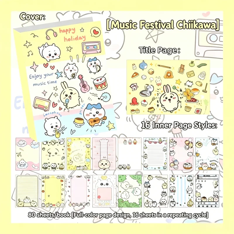 Carnet mignon Chiikawa, 80 feu - Books avis et prix